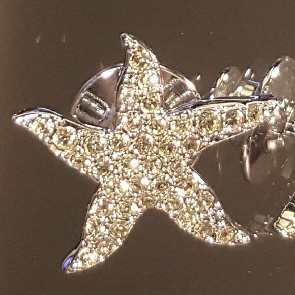 🇦🇹 SWAROVSKI Starfish Tack Pin Brooch - Picture 8 of 9